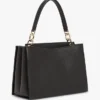 Monogram Clasp Medium Satchel Bag