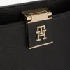 Monogram Clasp Medium Satchel Bag