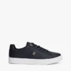 Monogram Heel Leather Court Sneaker Monogram Heel Leather Court Sneaker
