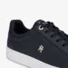Monogram Heel Leather Court Sneaker Monogram Heel Leather Court Sneaker