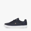 Monogram Heel Leather Court Sneaker Monogram Heel Leather Court Sneaker