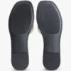 Monogram Strap Metallic-Ledersandale Monogram Strap Metallic-Ledersandale