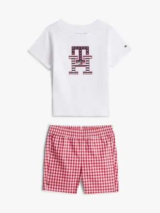 Monogramm-T-Shirt- und Shorts-Set für Babys Monogramm-T-Shirt- und Shorts-Set für Babys