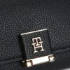 Monogramm-Verschluss, genarbte Dreifach-Geldbörse