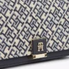 Monogramm-Verschluss Jacquard-Kette Umhängetasche