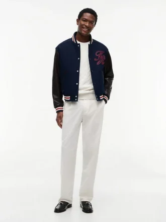 New York Label Mixed-Media-Jacke