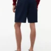New York Label Plissierte Woll-Chino-Shorts