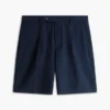 New York Label Plissierte Woll-Chino-Shorts