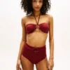O-Ring-Halter-Bandeau-Bikini-Oberteil O-Ring-Halter-Bandeau-Bikini-Oberteil