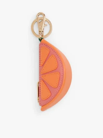 Orangefarbener Keil-Geldbeutel-Taschenanhänger