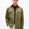 Overshirt aus Slub-Twill in Regular-Fit