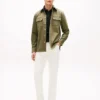 Overshirt aus Slub-Twill in Regular-Fit