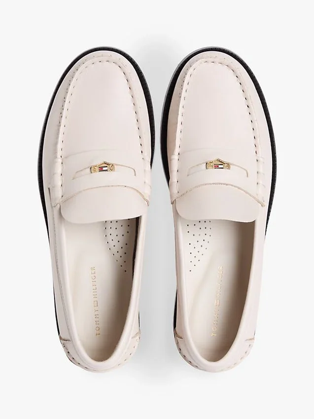 Penny Loafer aus glattem Leder Penny Loafer aus glattem Leder