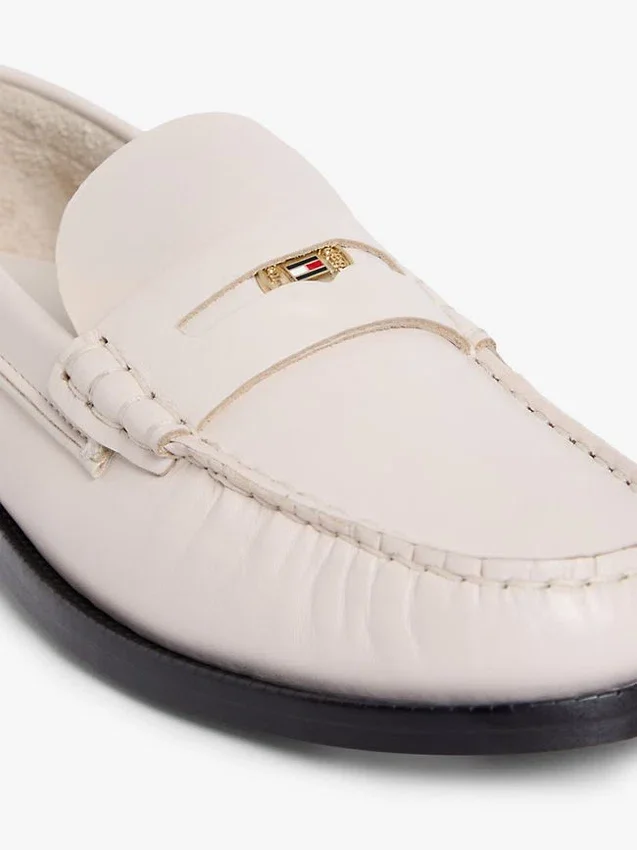 Penny Loafer aus glattem Leder Penny Loafer aus glattem Leder