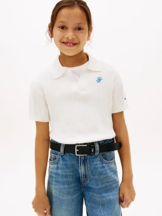 Pointelle-Polo für Kinder