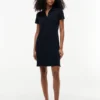 Polo-Kleid aus Stretch-Baumwolle in klassischer Passform