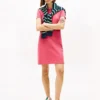 Polo-Kleid aus Stretch-Baumwolle in klassischer Passform