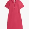 Polo-Kleid aus Stretch-Baumwolle in klassischer Passform
