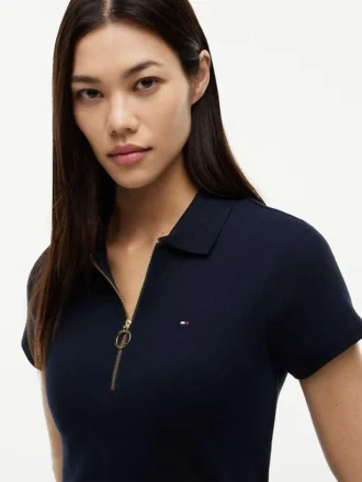 Polo-Kleid mit Reißverschluss
