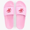 Pool-Slides mit gesticktem Schriftzug-Monogramm Pool-Slides mit gesticktem Schriftzug-Monogramm