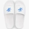 Pool-Slides mit gesticktem Schriftzug-Monogramm Pool-Slides mit gesticktem Schriftzug-Monogramm