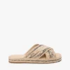 Raffia-Espadrille-Pantolette Raffia-Espadrille-Pantolette