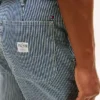 Railroad Stripe Loose Straight Jeans