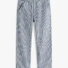 Railroad Stripe Loose Straight Jeans