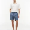 Regular Fit 7″ Shorts aus Baumwoll-Leinen-Mischung