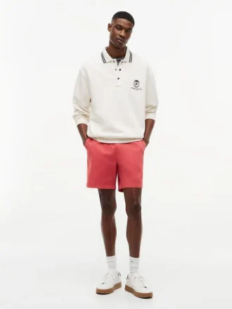 Regular Fit 7″ stückgefärbte Shorts