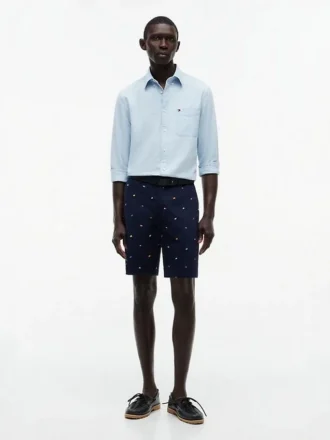 Regular Fit 9″ Shorts mit Segelflaggen-Print