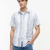 Regular Fit Gestreiftes Oxford-Hemd