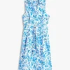 Ärmelloses Hemdkleid aus Leinenmischung mit Gürtel Ärmelloses Hemdkleid aus Leinenmischung mit Gürtel