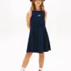 Ärmelloses Kleid für Kinder mit gewelltem Flaggenlogo Ärmelloses Kleid für Kinder mit gewelltem Flaggenlogo