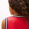 Ärmelloses Kleid für Kinder mit gewelltem Flaggenlogo Ärmelloses Kleid für Kinder mit gewelltem Flaggenlogo