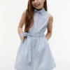 Ärmelloses Shirtkleid mit Gürtel für Kinder Ärmelloses Shirtkleid mit Gürtel für Kinder