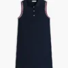 Ärmelloses Stretch-Piqué-Polokleid Ärmelloses Stretch-Piqué-Polokleid