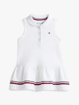 Ärmelloses Stretch-Polokleid für Babys