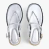 Sandale aus Metallic-Leder Sandale aus Metallic-Leder