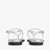 Sandale aus Metallic-Leder Sandale aus Metallic-Leder