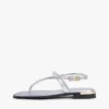 Sandale aus Metallic-Leder Sandale aus Metallic-Leder