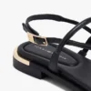 Sandalen aus Leder mit Metallic-Akzenten Sandalen aus Leder mit Metallic-Akzenten