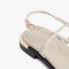 Sandalen aus Leder mit Metallic-Akzenten