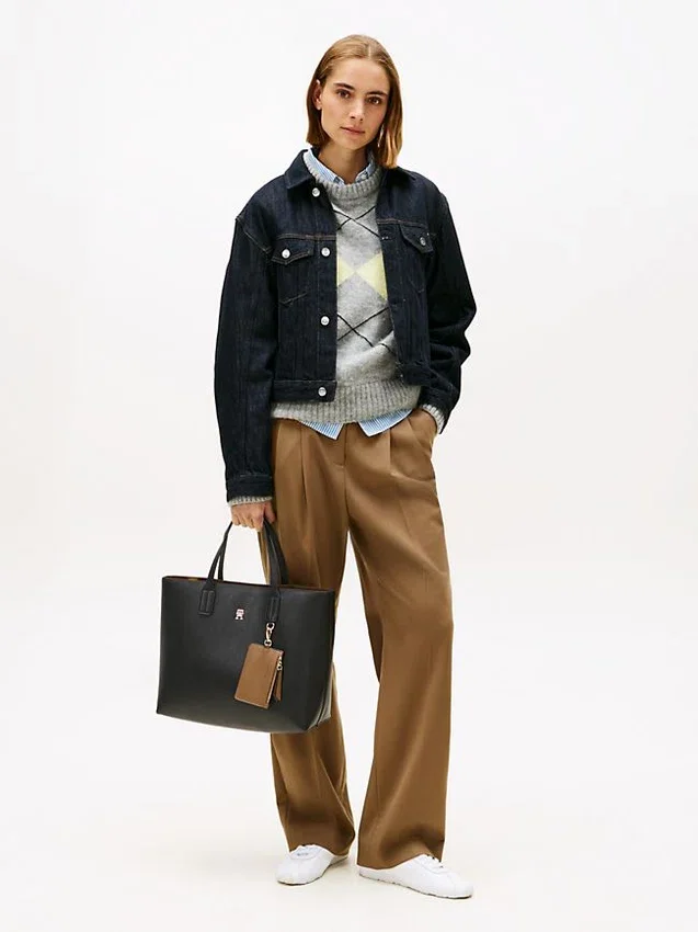 Satchel-Tasche mit Monogramm-Logo Satchel-Tasche mit Monogramm-Logo