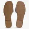 Script Monogram Stripe Woven Slide Script Monogram Stripe Woven Slide