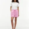 Shorts aus Leinen-Baumwoll-Mischung