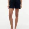 Shorts aus Leinen-Baumwoll-Mischung