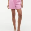 Shorts aus Leinen-Baumwoll-Mischung