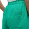 Shorts aus Leinen-Baumwoll-Mischung