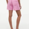 Shorts aus Leinen-Baumwoll-Mischung